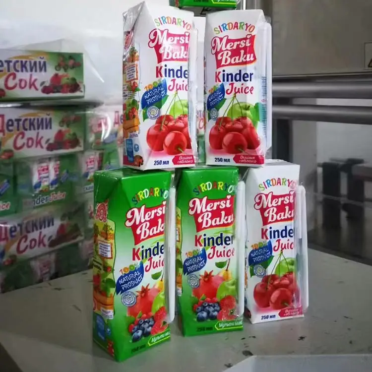 Liquid Food Beverage Prisma Packing Fruit Juice Aseptic Paper Cartons