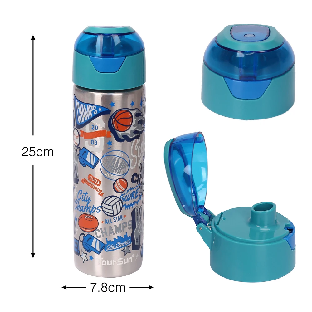 

toursun 500ml double wall vacuum seal metal custom thermos stainless steel insulated water bottles