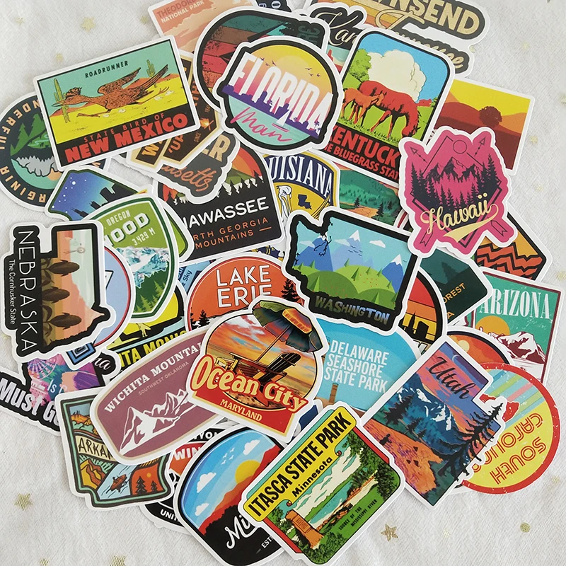 

USA State stickers for laptop