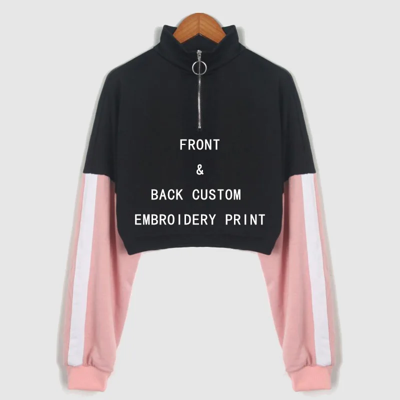 

poleron mujer autumn fall women casual cropped tumblr Top Sexy hoodie pullover top female sweatshirt polerones shirt patchwork