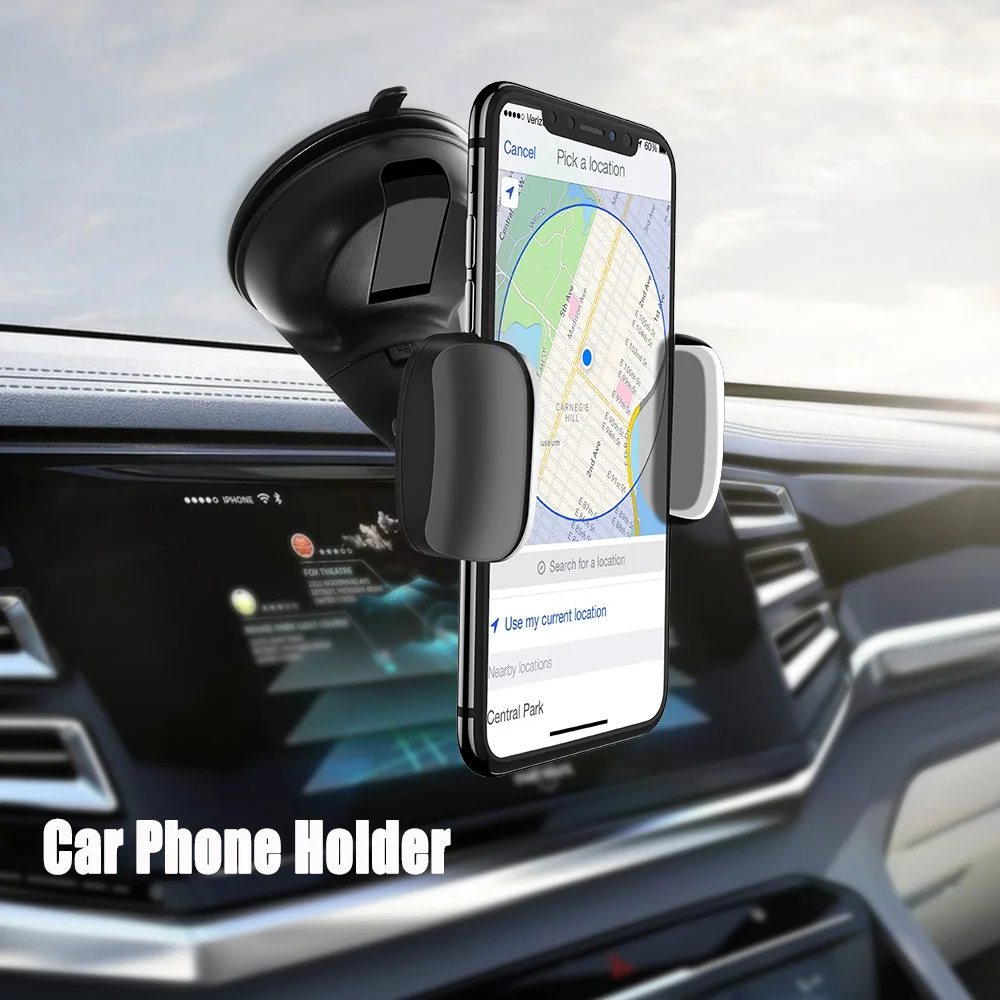 

Free Shipping 1 Sample OK 360 Rotation Silicone Suction Cup Base Car Mount telefoon houder Cell Phone Holder Mobile Stand, Black / red / blue