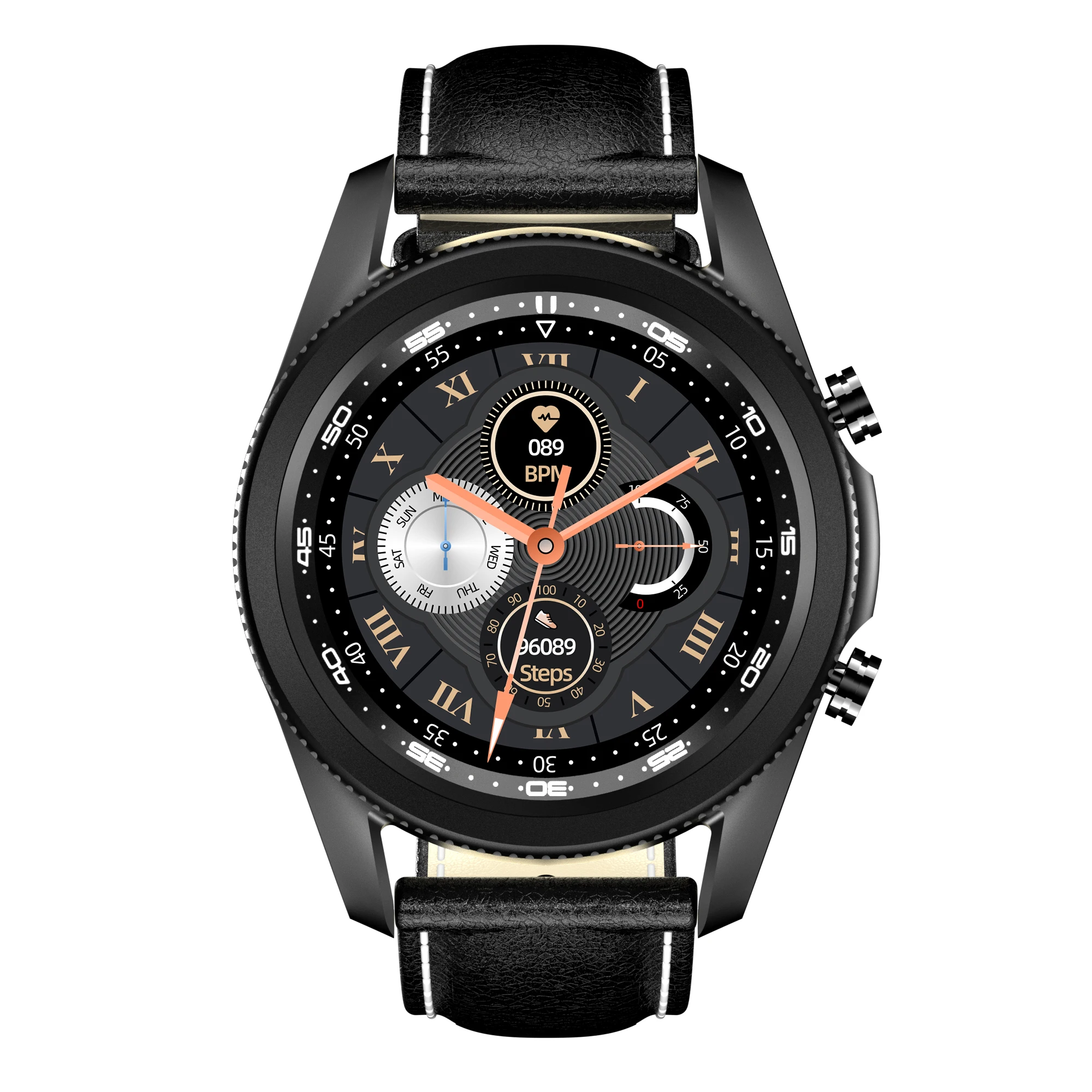 

SK3 smartwatch waterproof 1.28'' L13 PRO Wristband second hand reloj PK L13 L19 L13 E3 SK7 SK8 PRO IP68 smart watch, White/ black