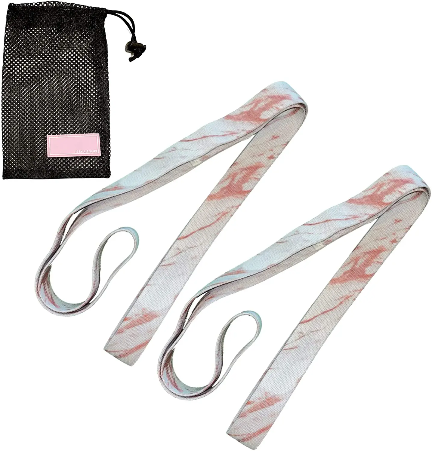 

Cotton Fabric Elastic Leg Exercise Workout Fitness Hip Resistance Band, Pink or customized color