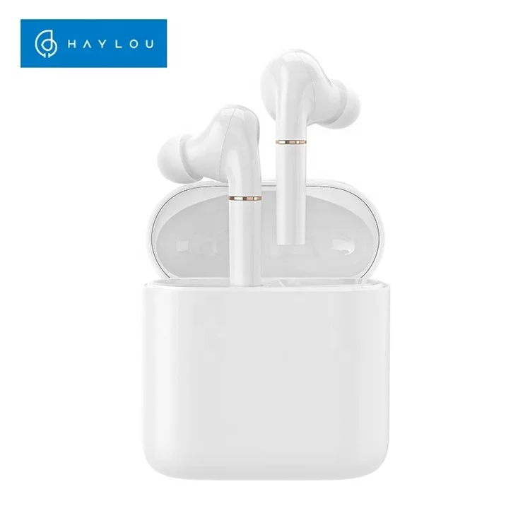 

Global Version Haylou T19 n-ear APTX AAC Dual Microphones V5.0 TWS True Earbuds for Smart Devices Wireless Earphone, White