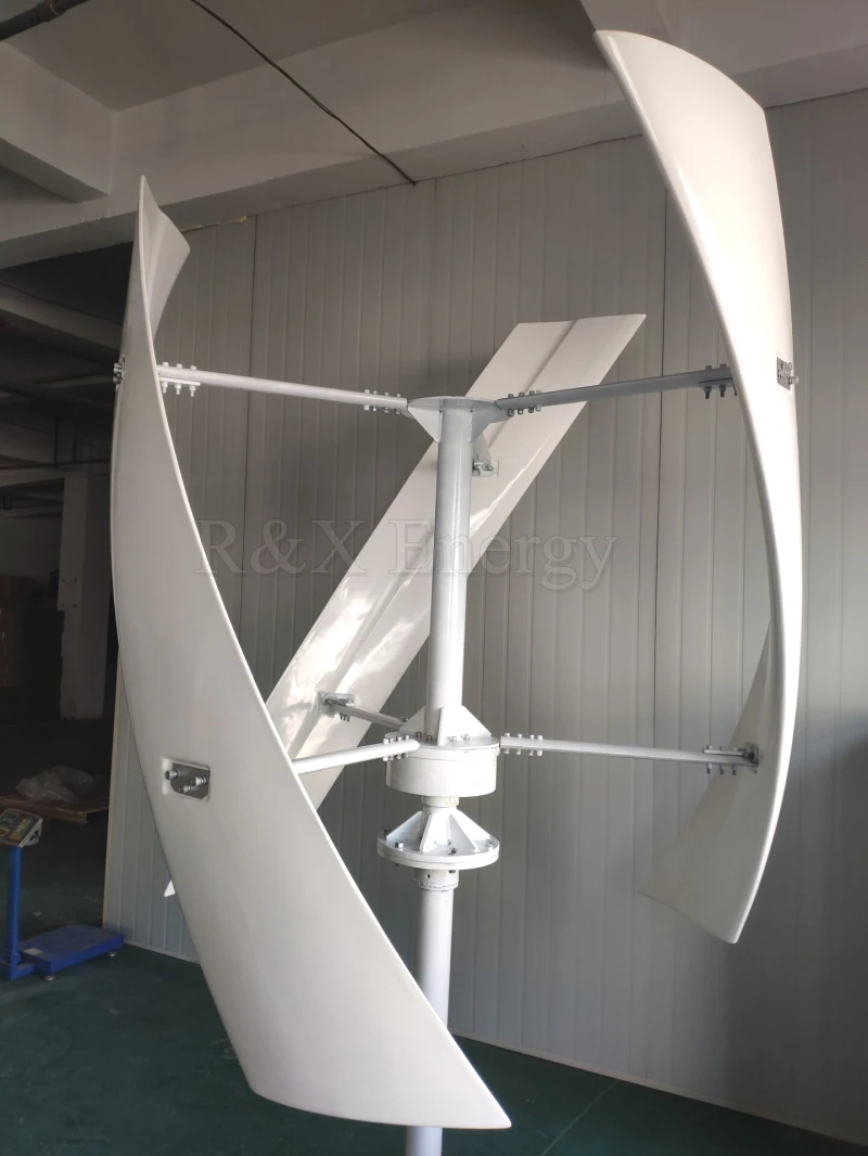 Full Power Low Rpm 1000w Vertical Axis Wind Turbine For Seaside Project 24v 48v 96v Optional 