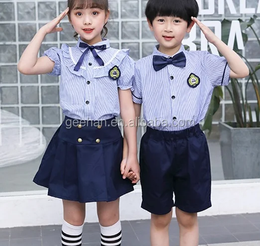 light blue school uniform