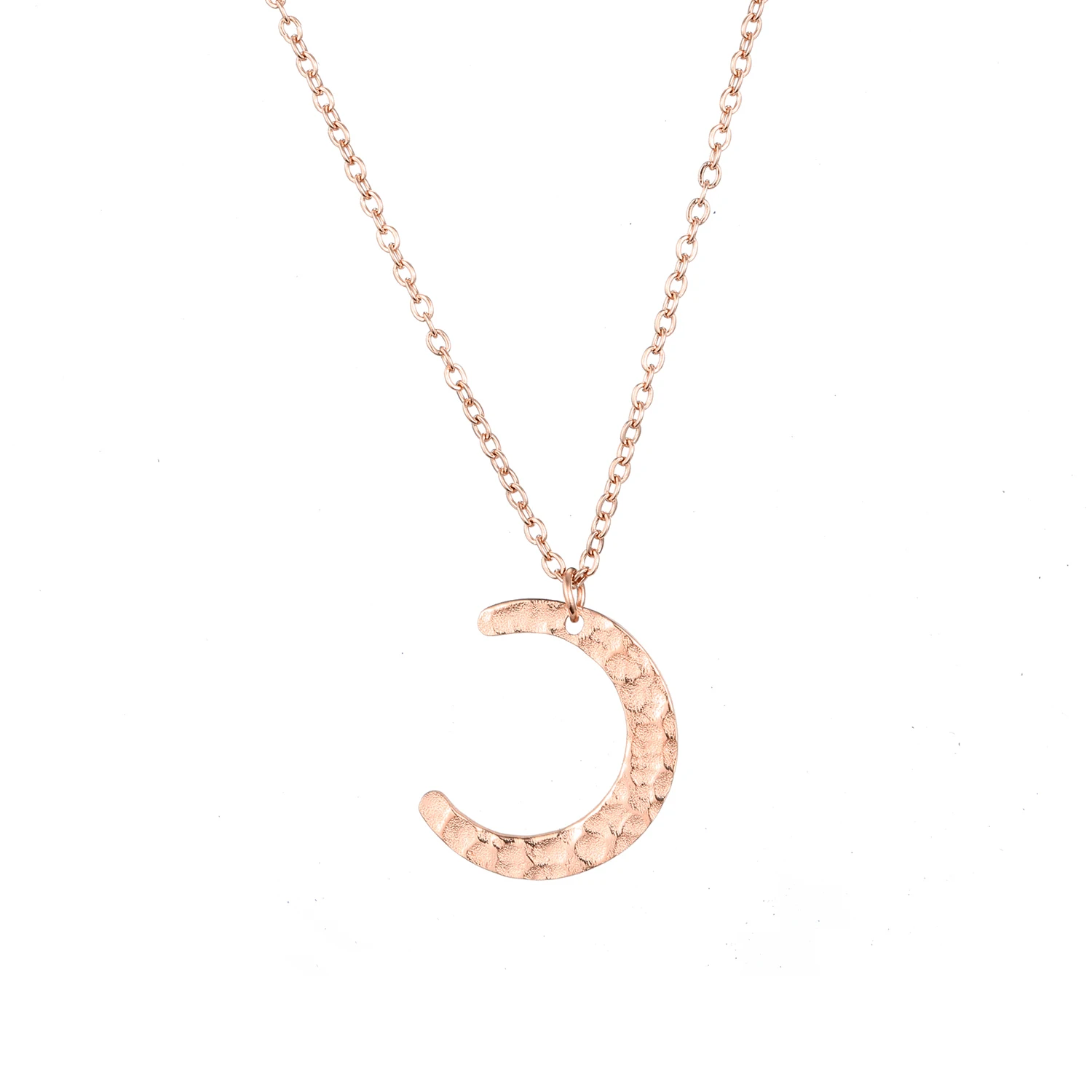 

Personalized Delicate Stainless Steel Jewelry Gold Chain Crescent Moon Necklace Moon Pendant Necklace Wholesale, Silver/gold/rose gold