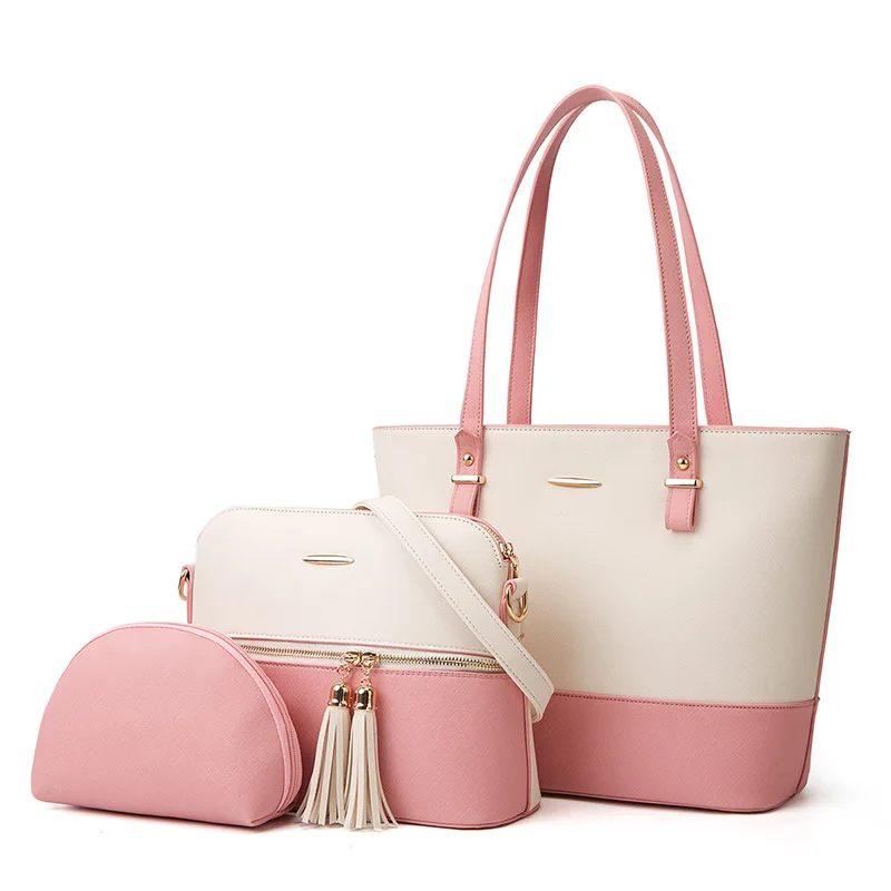 

Latest Design Luxury Brand Bag 3 Set Women Handbags, 6 color