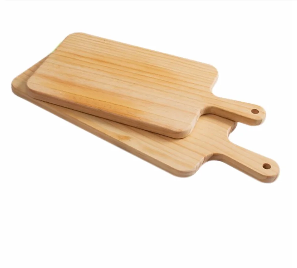 Natural Kitchen Chopping Blocks Bread Pallet With Handle Baking Cutting Board Wooden Board Handmade Kitchen Accessories