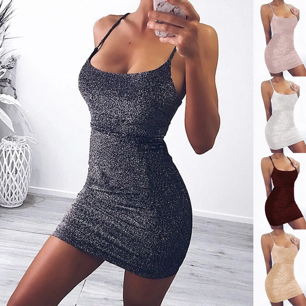 

FS2469A Sexy Women Summer Dress Bodycon Sleeveless Short Mini Dress