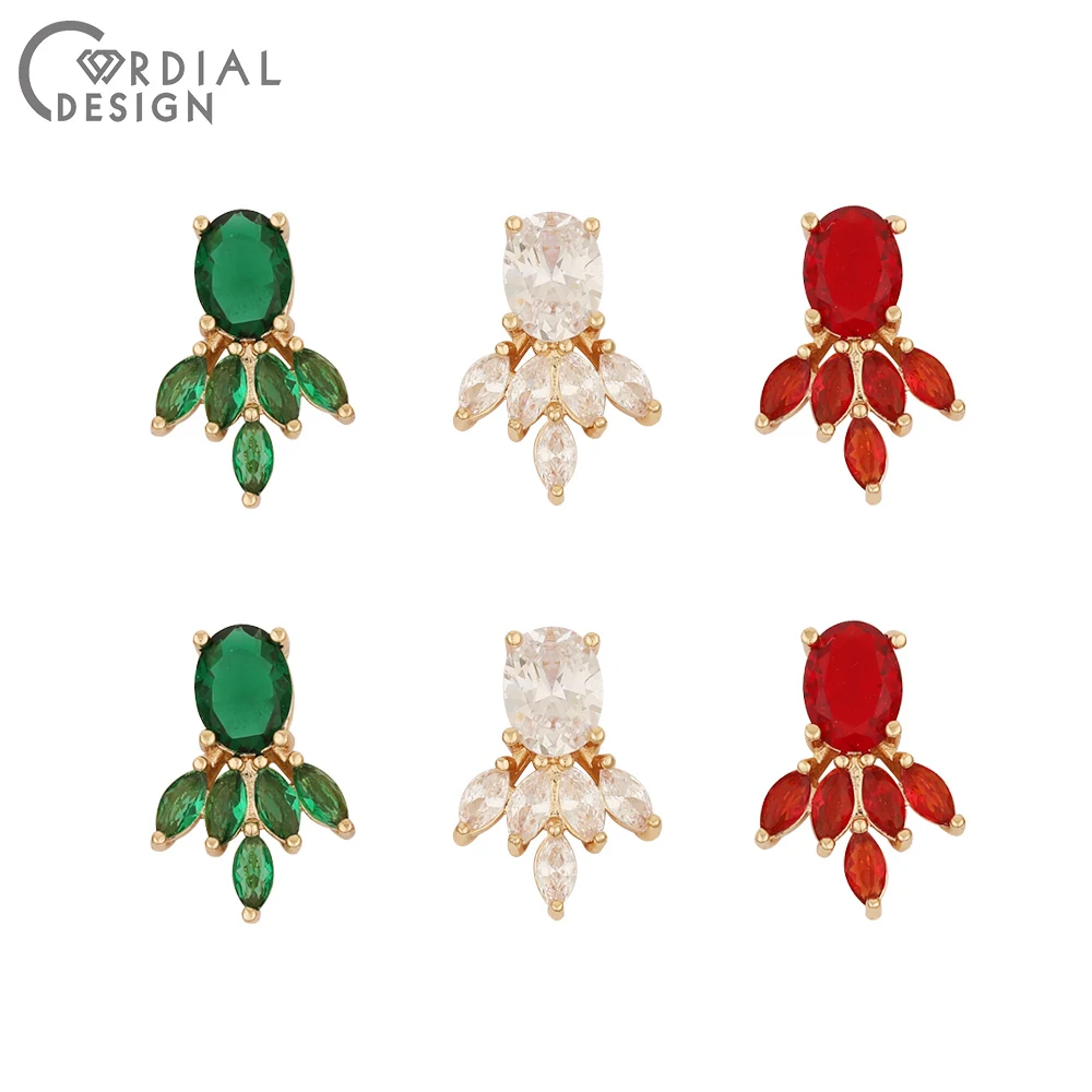 

Jewelry Accessories Cordial Design 50Pcs 13*18MM Jewelry Accessories Hand Made DIY Pendant Flower Shape Jewelry Findings &