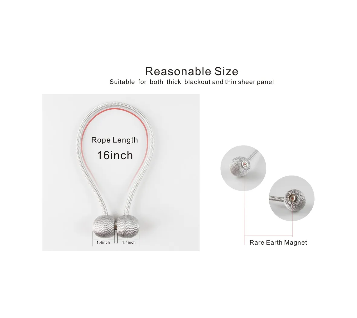 
Magnetic curtain tie back,hooks,curtain tieback 