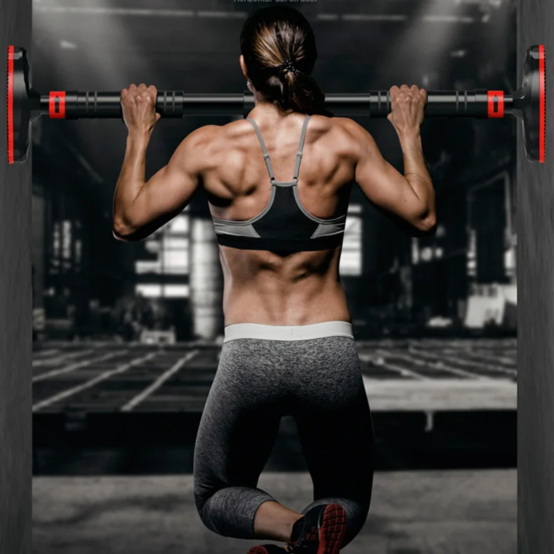 

Adjustable Foldable indoor Pull Up Horizontal Bar Fitness Exercises Exercise Gym, Black