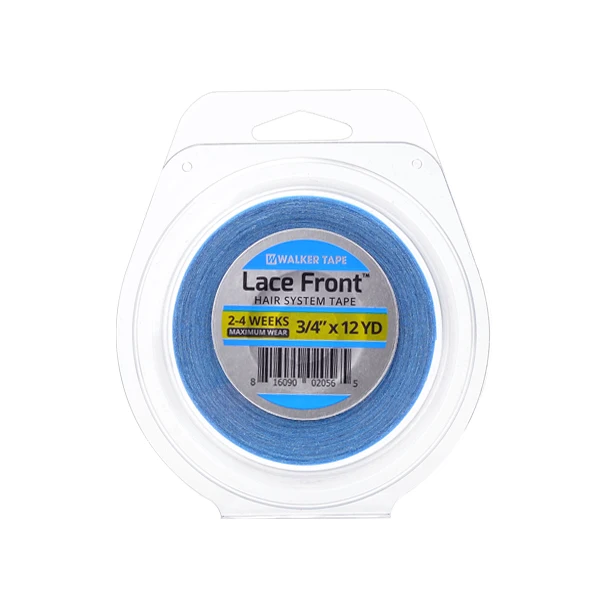 Walker Clear Plastic Lace Front Wig Tape Rolls (3/12 Yards) for Toupee Hair Replacement Systems Adhesive Tape