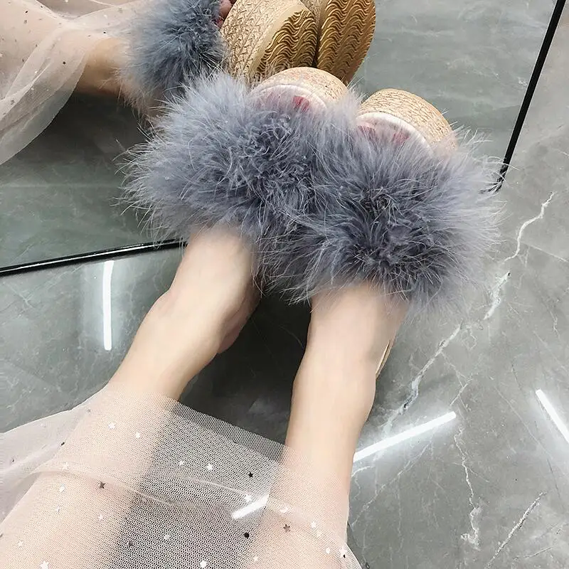 

2021 new fashion beautiful summer women's high heel shoes solid wedge beach slippers, Pink, white, black, grey