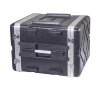ABS 17" Rack Mountable Shallow Transport Flight Cases Stackable ABS Rack Flight Case 4U Shallow 4U Space Rack Case