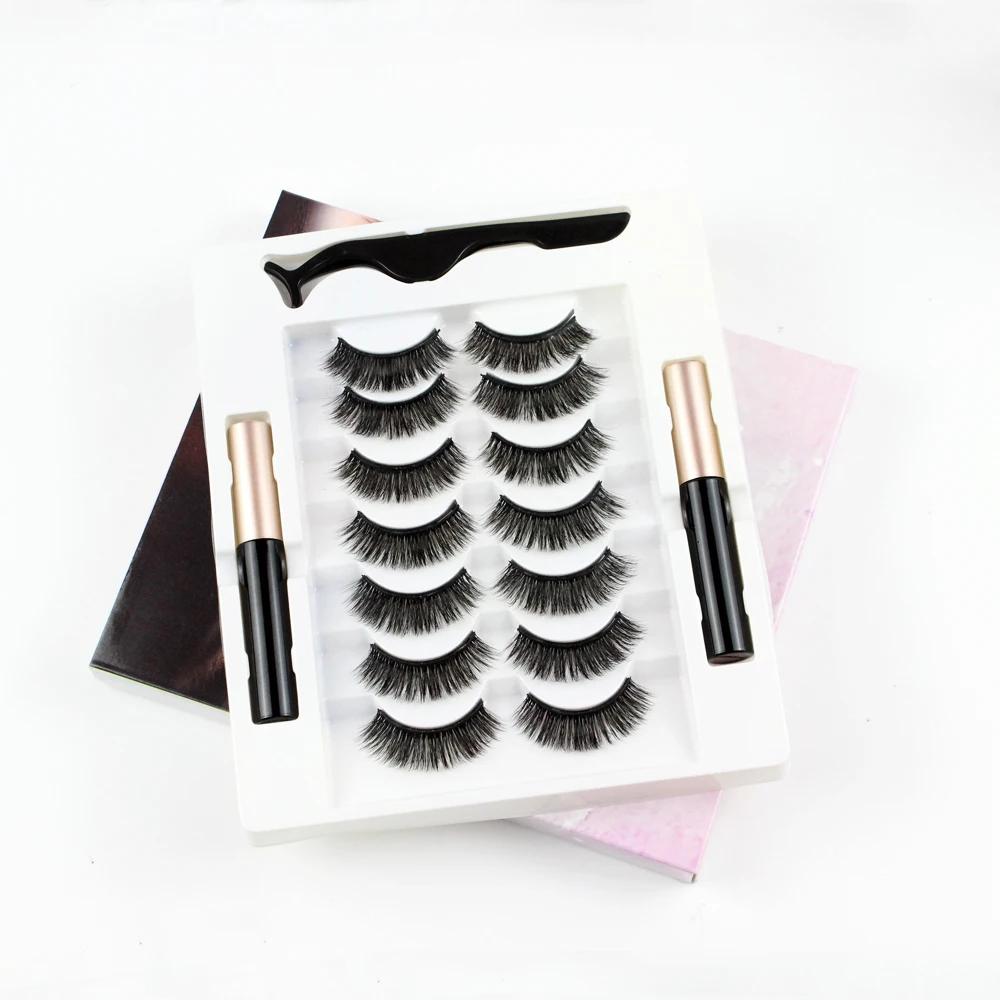 

Wholesale magnetic eyelash packaging eyelash extension magnetic glue eyelash