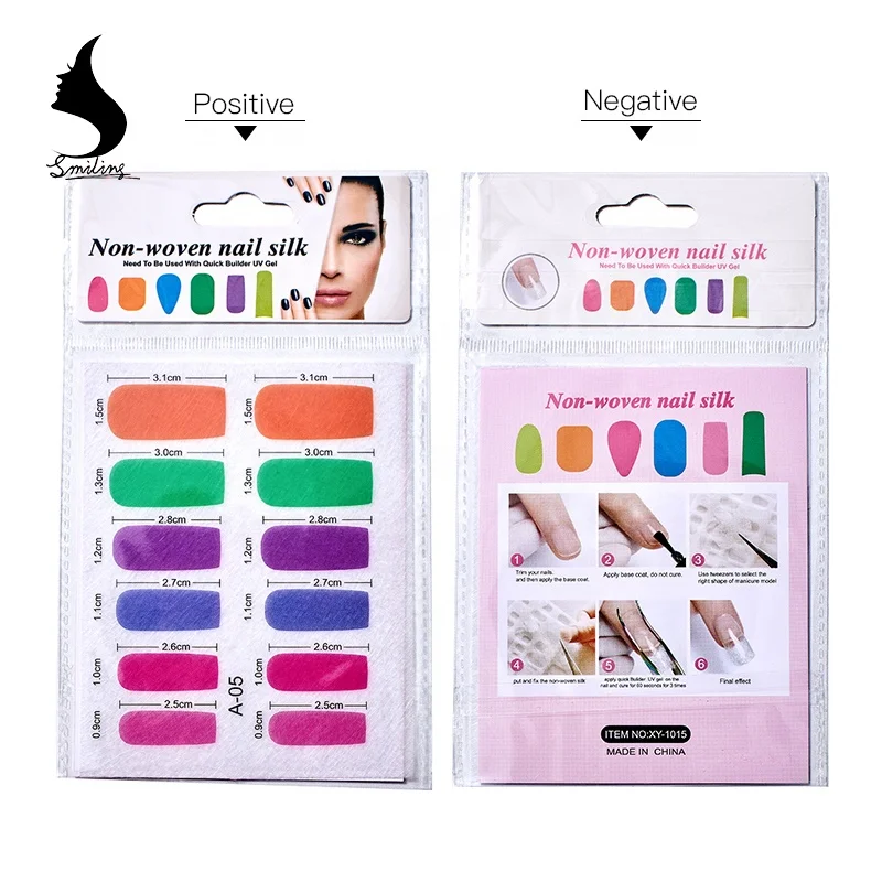
DIY French Manicure Nail Art Fiberglass Silks Non woven Fiber Glass Nail Extensions Form Accessories 