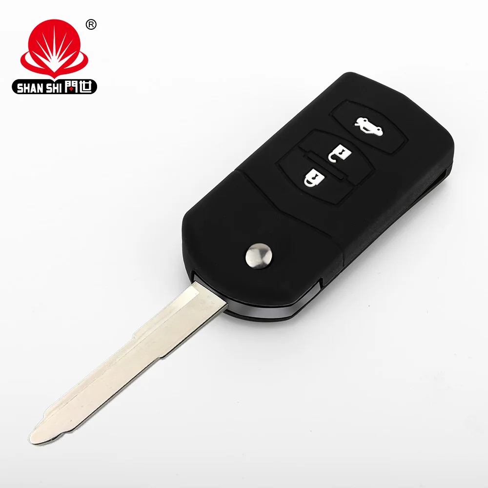 

SHANSHI Fashion original car open mold silicone cover car key protect for mazda M2/M3/M5/M6