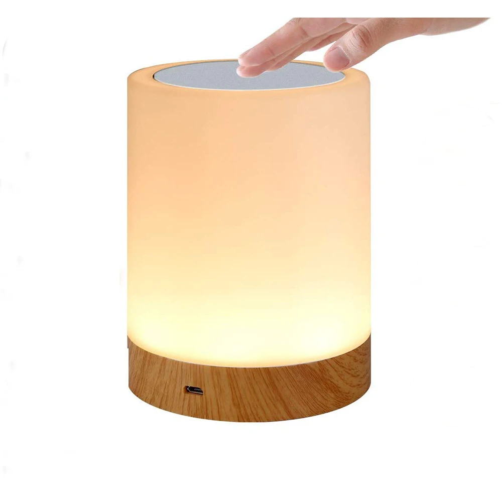 USB rgb color Rechargeable battery changing handing Night Light Kids Touch Control Dimmable LED Bedside Desk Bedroom Table Lamp