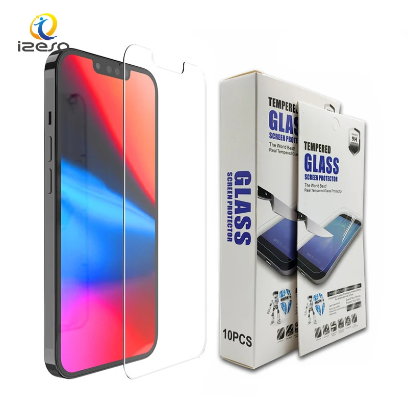 

Tempered Glass Screen Protector for iPhone 13 Pro Max 12 11 XR 8 Plus Transparent 9H Tempered Glass
