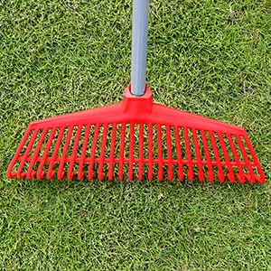 wide garden rake