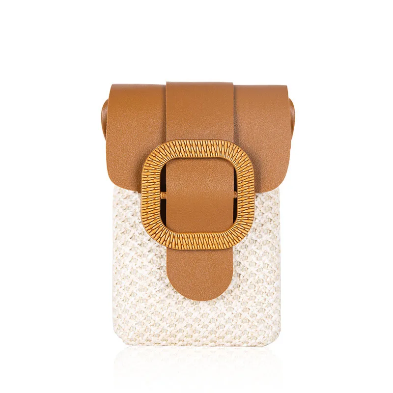 

summer straw beach bag crossbody bag telephone bag