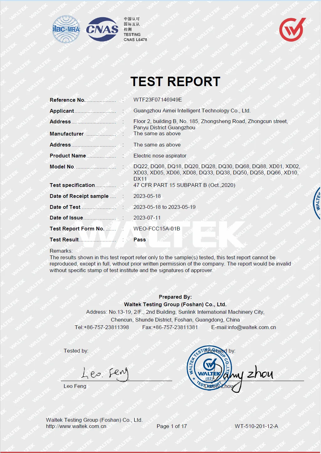 FCC | INSPECTION_REPORT