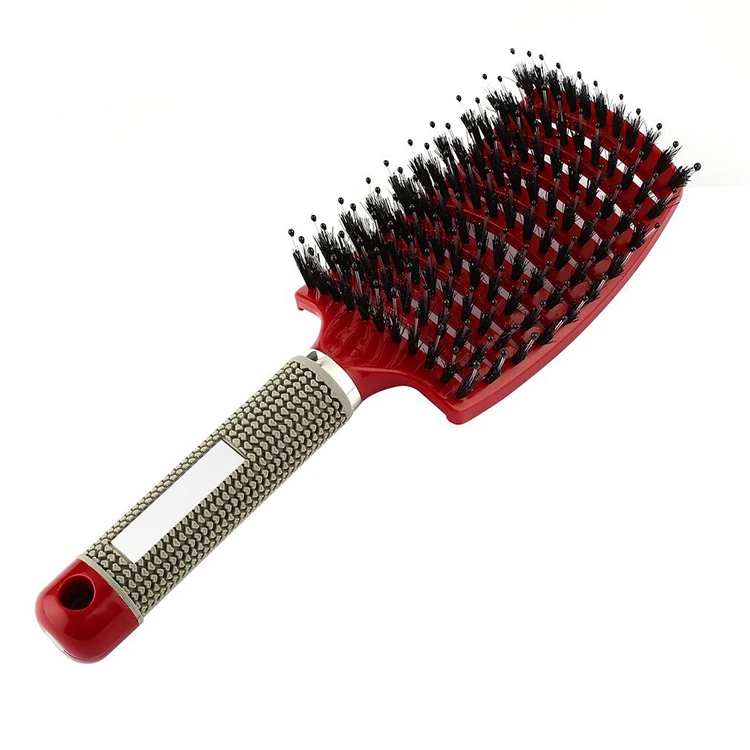 

Hair Scalp Massage Comb Hair Brush Bristle Nylon Women Wet Curly Detangle Hair Brush for Salon Hairdressing Styling Tools, Customized
