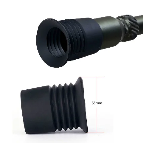 

Hunting Scope Accessories Rubber Eye Protector 40mm inner Diameter Recoil Eye Protector Cover for Tactical Riflescope, Black