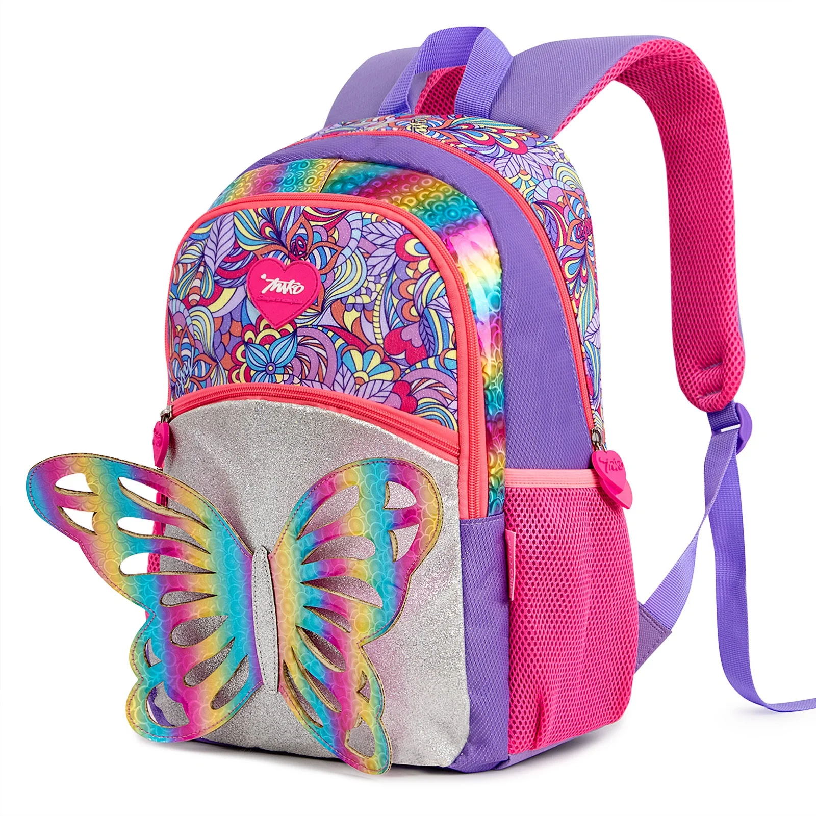 

Design Bag for Kid 3D Butterfly Glitter Cartable Scolaire Fille Cartoon Girls Kindergarten Children Backpack Baby School Bag