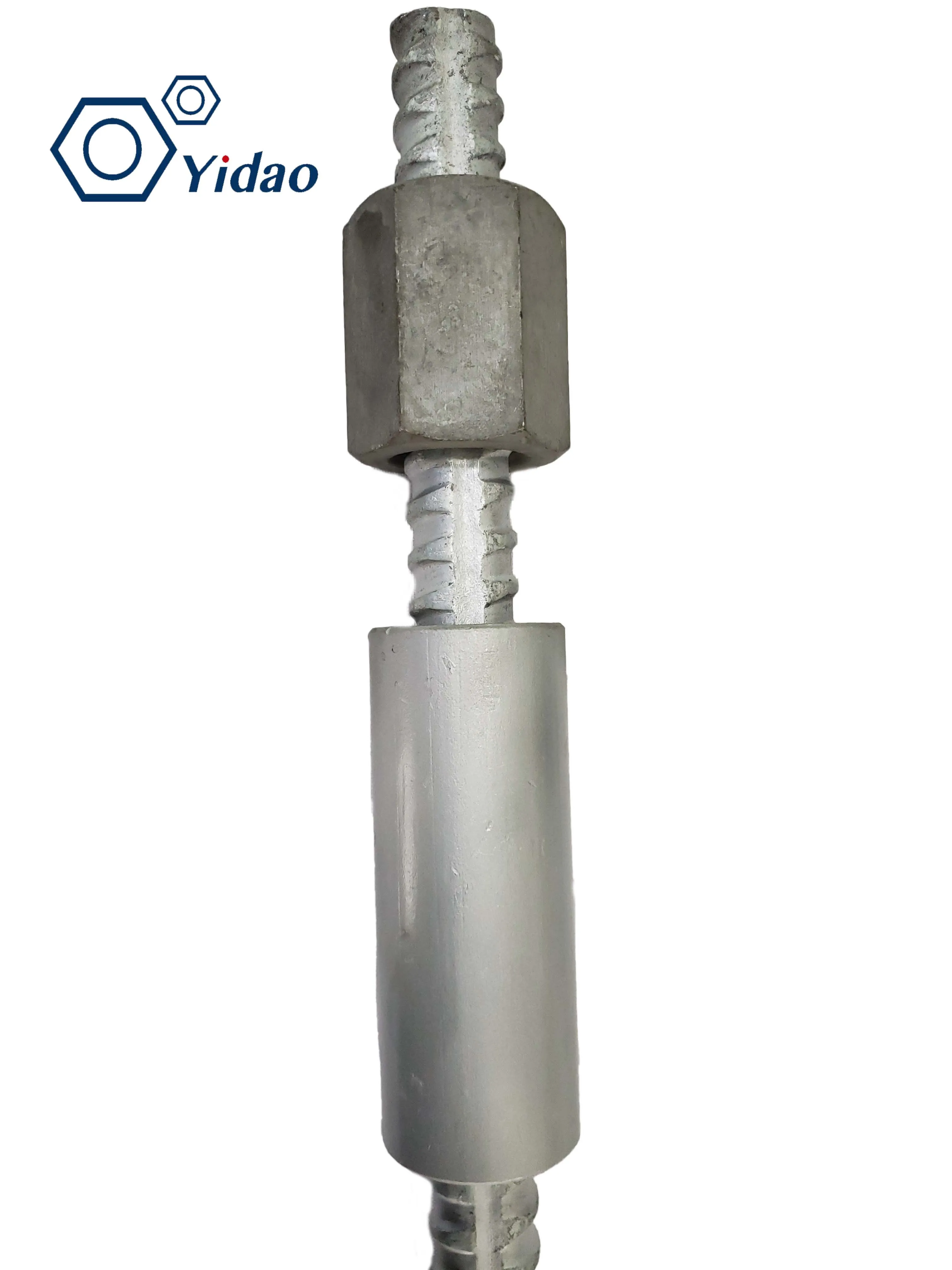 grade 60 B500 D25 galvanized rock bolt soil nail coupler of anchor bolt