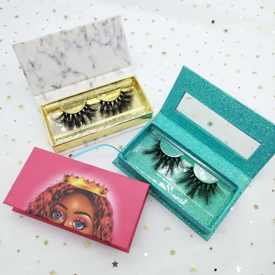 

Manufacturer Wholesale 3d Mink Lashes Magnetic Eyelashes With Custom Packaging False Lash Crown Eyelash Cases, Black