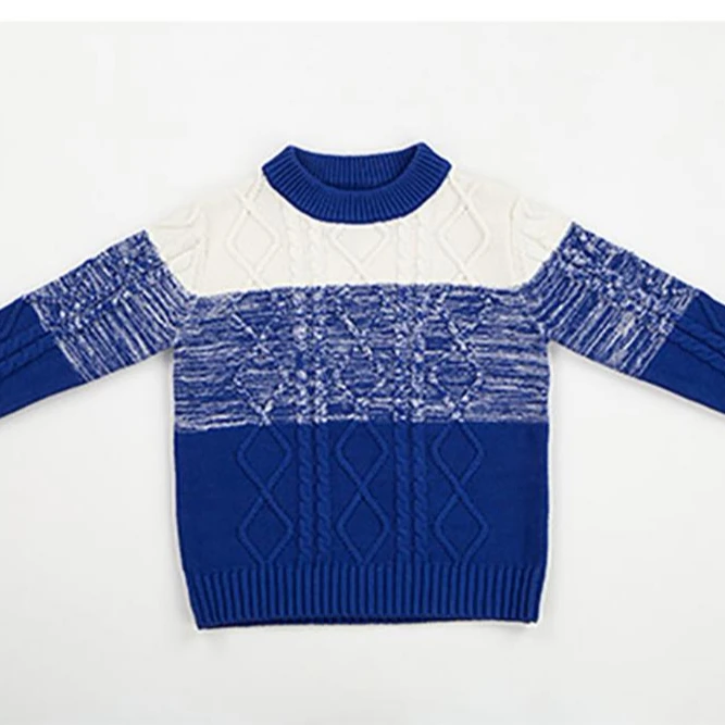 

Boy's winter round neck thickening new fashion pattern sweater shirt