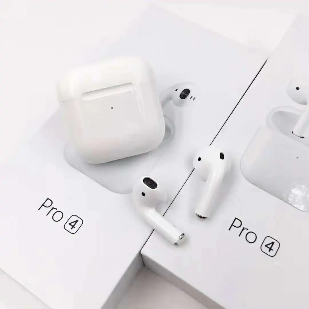 

Best Seller Handfree Earbuds Touch Control True Wireless Headphone Pro 4 TWS Earphone with White Charging box