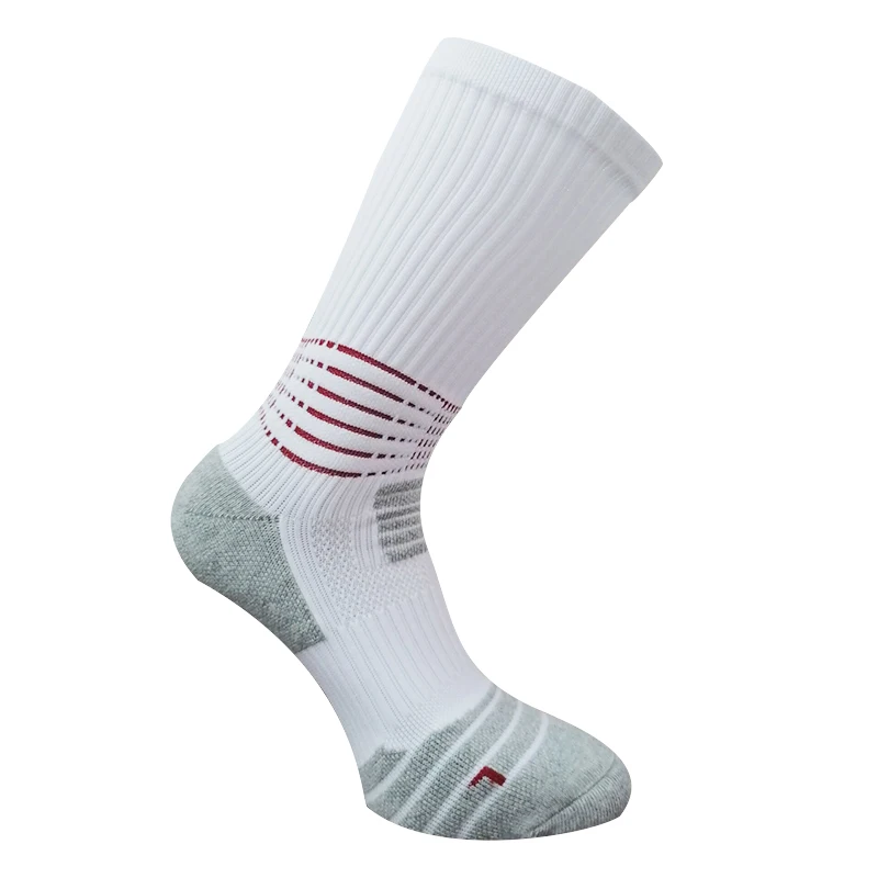 

Wholesale Price White Stripe Style Sport Socks for Basketball