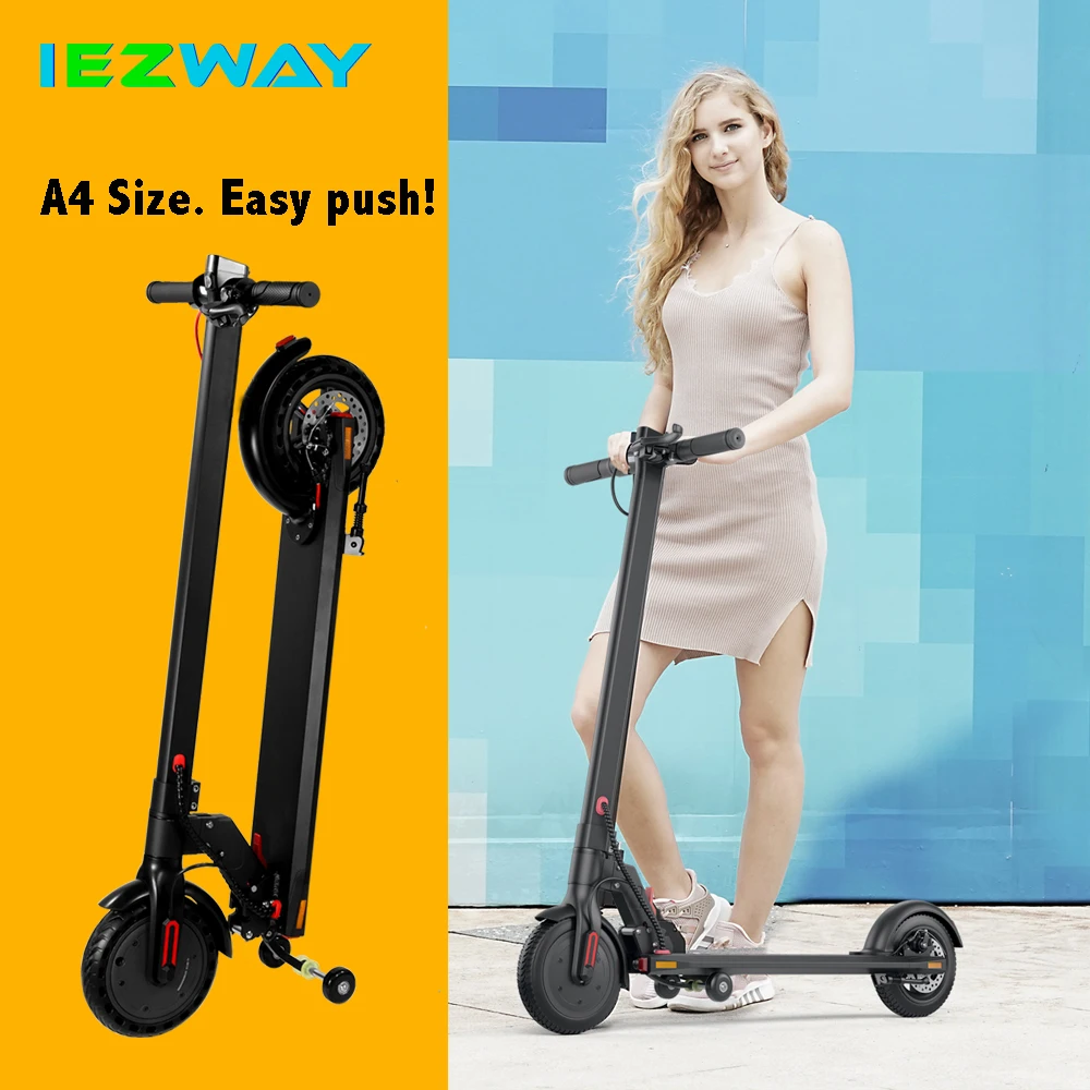 

2021 iEZway China Factory New Product UK EU Warehouse Scooter Electric Foldable With 2 Wheels