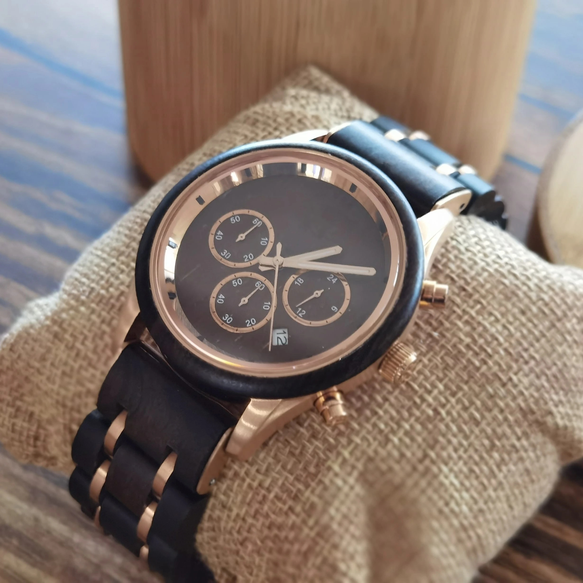 

Luxury Men Wood Watch Dropshipping Japan Movement Wood Wrist Watch With Customizable Wooden Watch