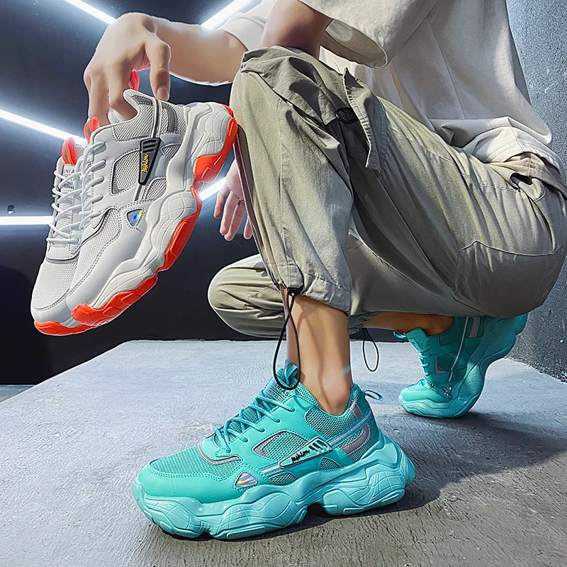 

Casual Shoes Men's Sneakers Male Footwear Zapatillas Hombre Comfortable Flats Man Fashion Walking Shoes Gym Leisure Dropshipping, White-grey,white-orange,blue