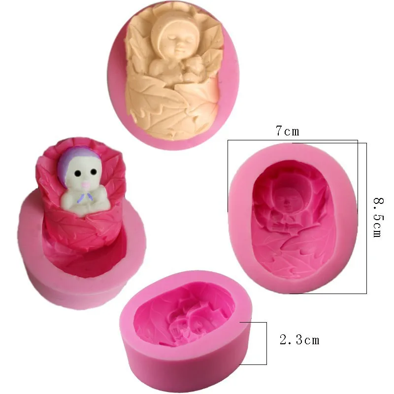 

Cute Baby Fondant Silicone Cake Jelly Liquid Handmade Soap Baking Pastry Mold Making Crafts Tools Accessories Supplies In Stock