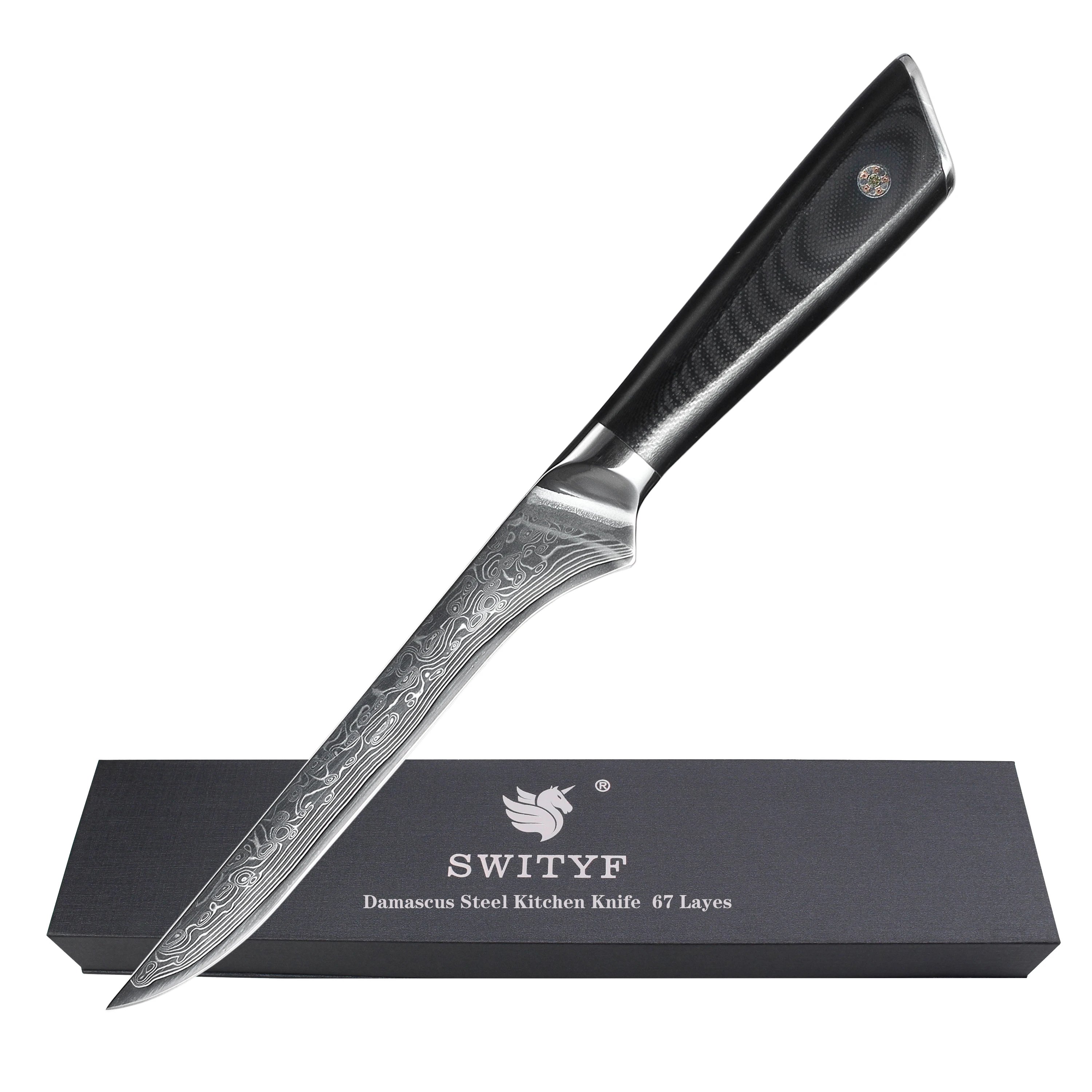 Оптовая продажа дамаск заготовки лезвие VG10 67 слоев филе обвалки нож