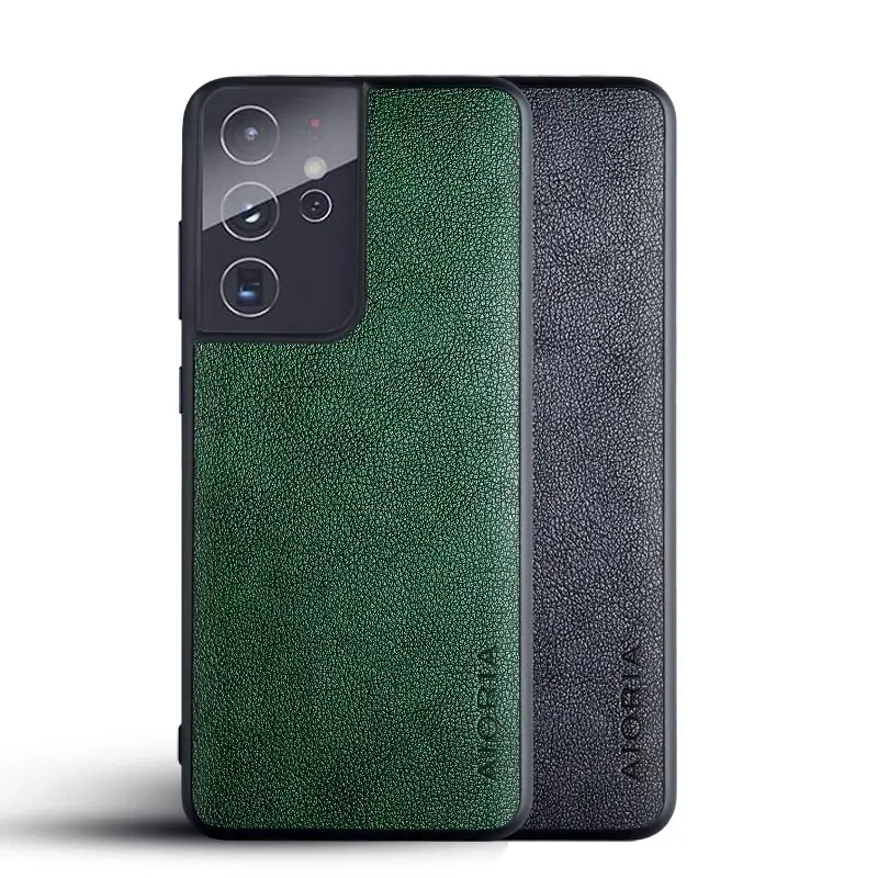 

Wholesale Leather Case Cover For Samsung Galaxy S22 Ultra S21 FE S20 S10 5G S10 Lite Plus customized Logo Available many package
