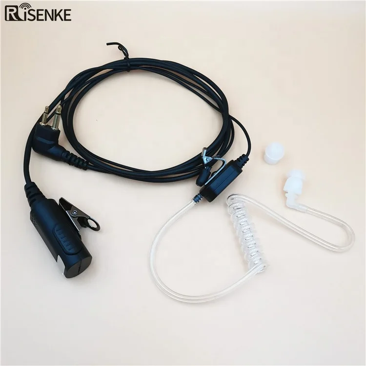 

RISENKE AC4 1 air tube headphones acoustic conduit earphone two way radio walkie talkie earpiece