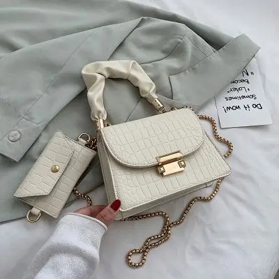 

High Quality Girl Shoulder Bags Chain Shoulder Messenger Bag Handbags Ladies Wholesale With Good Material, Purple, blue, black, beige