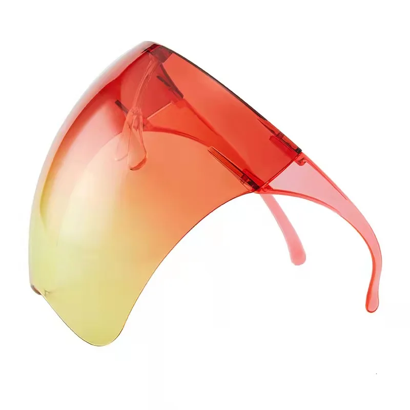 

2021 Stylish Protect Plastic Full Maskface Anti fog Clear Sun Visor Faceshield Face Shield Glasses Sunglasses