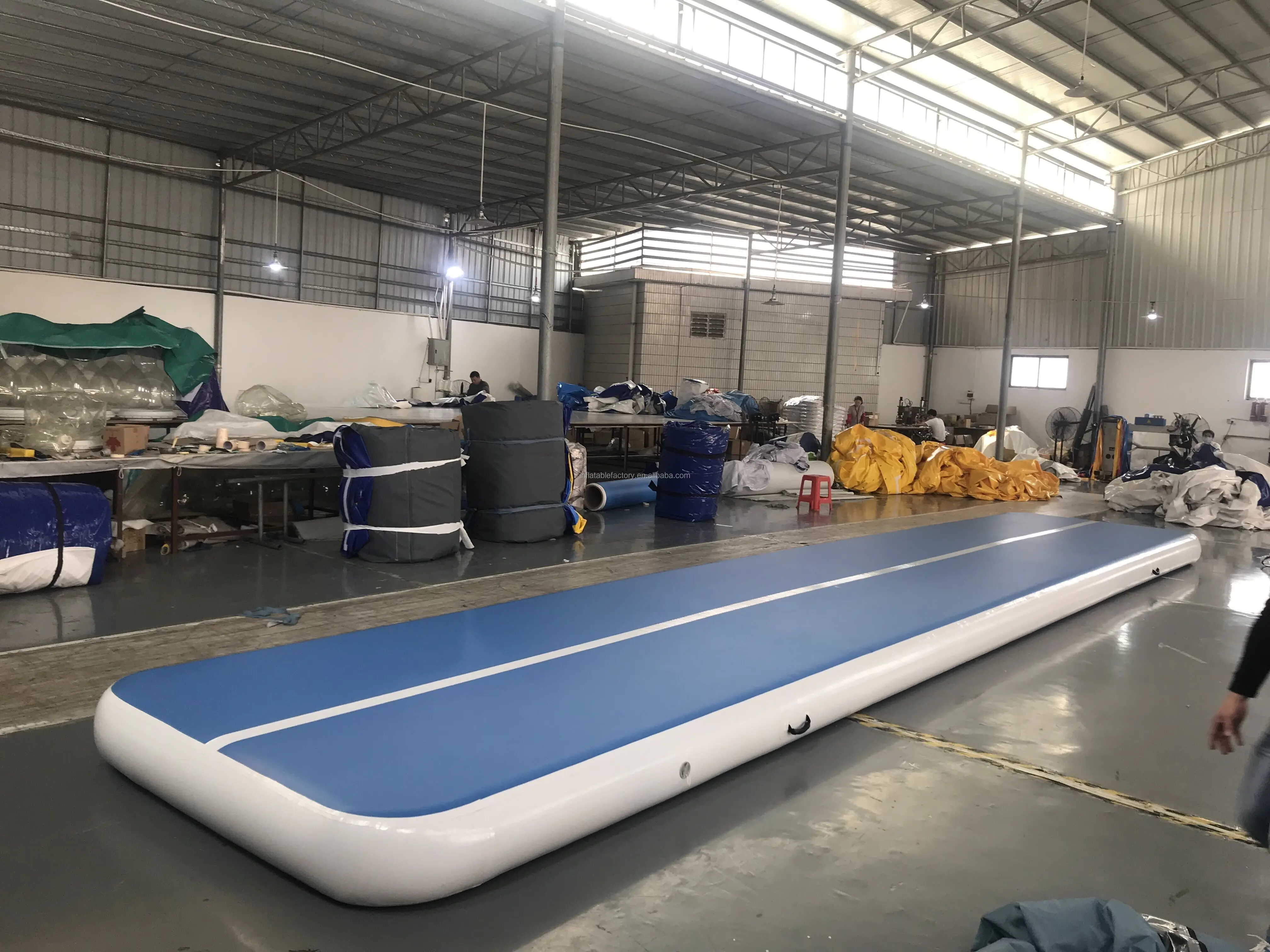 dwf material  Inflatable air track gymnastic tumbling mat with free pump