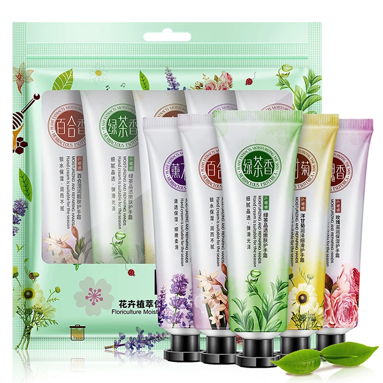 

SENANA OEM ODM organic private label hand lotion fragrances 30g*5 hand cream set