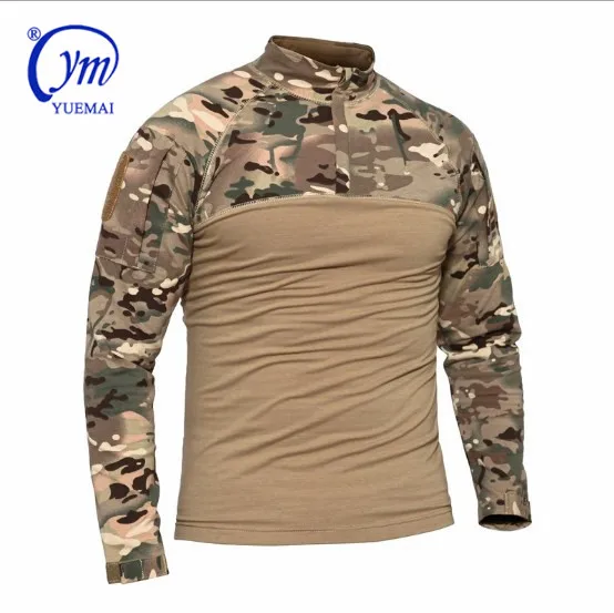 

Mens Tactical Combat Multicolor long Sleeve Frog Suit Military Tactical Training Camouflage Plain T Shirt Tactical Combat Suit, Customerized