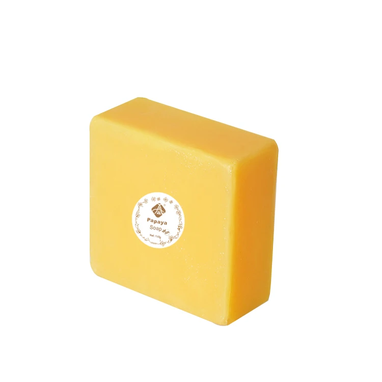 

AH Wholesale Organic Papaya Soap Hyaluronic Acid Acne Removal Brightening, Orange