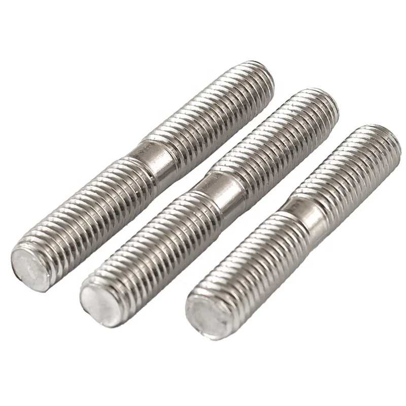 Factory Manufacturers Stainless Steel 304  A2 Carbon Steel Right Left Hand Double End Headed Stud